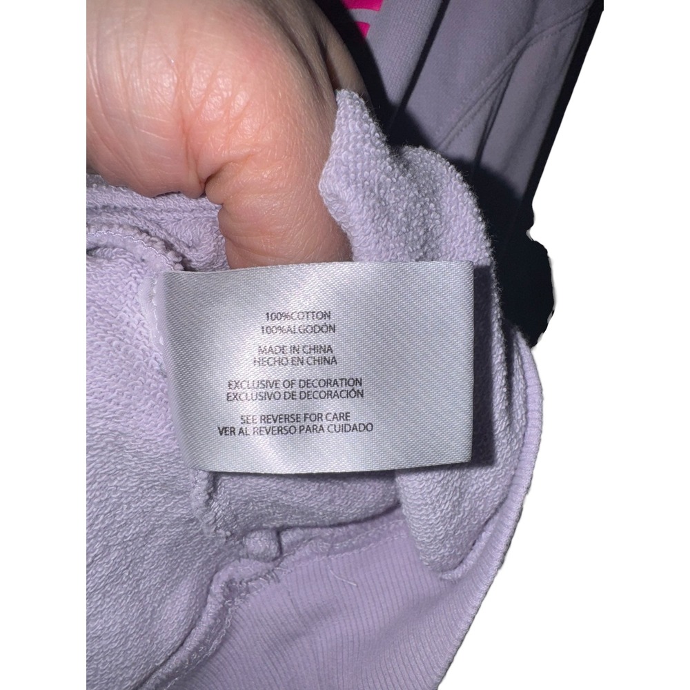 Wildfox Lilac Love Paw Print Cotton French‎ Terry Sweatshirt Women's Large EUC - Picture 6 of 7